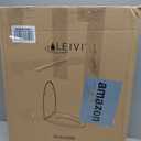 LEIVI Heated Toilet Seat with Built-in Side Control, Lid and Seat Soft Close, Auto Night Light, Easy Installation, Elongated