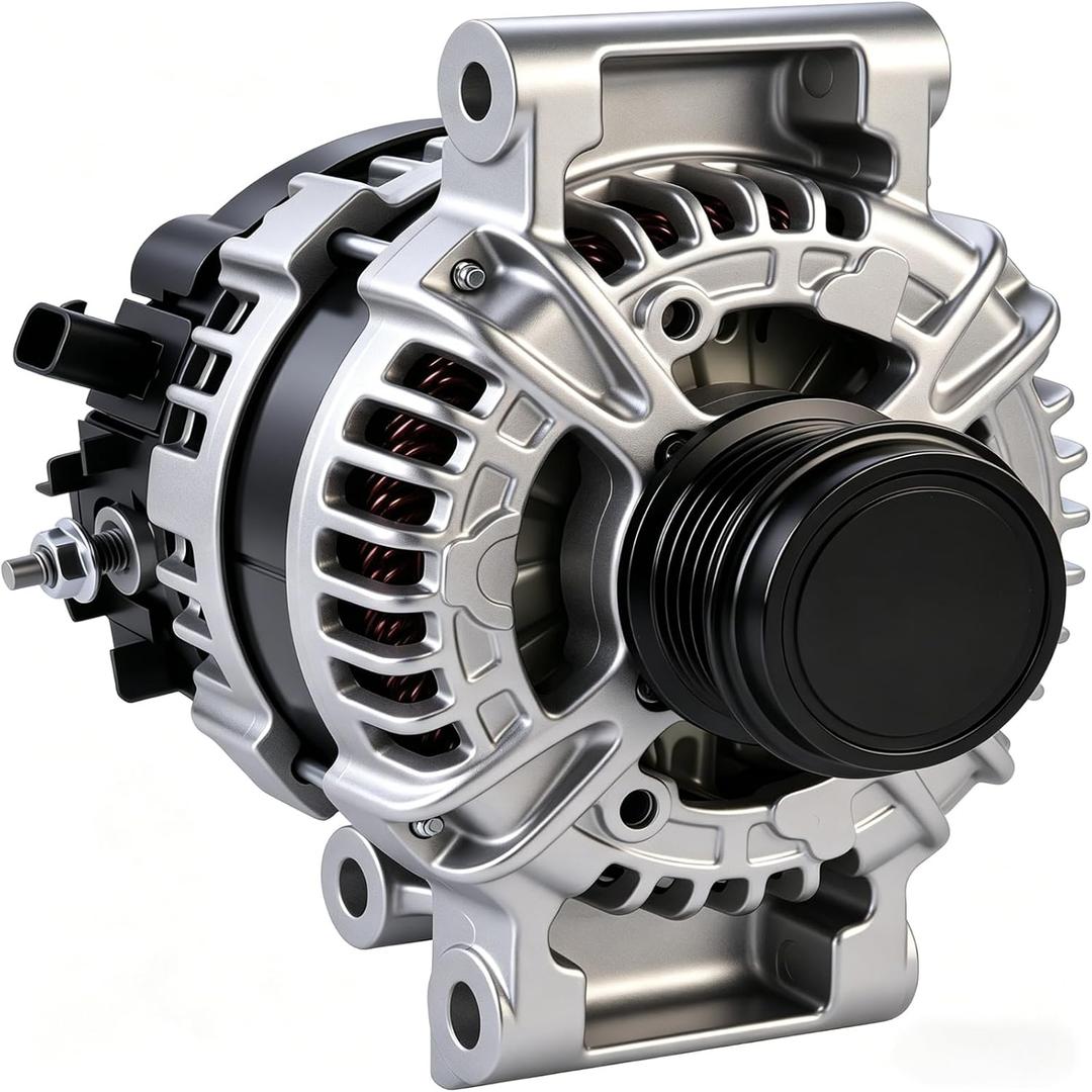 13535009 Alternator Compatible with Chevrolet Equinox 2018-2024, GMC Terrain 2018-2024 5-Groove 12V 130A Replaces 13583100 13513070