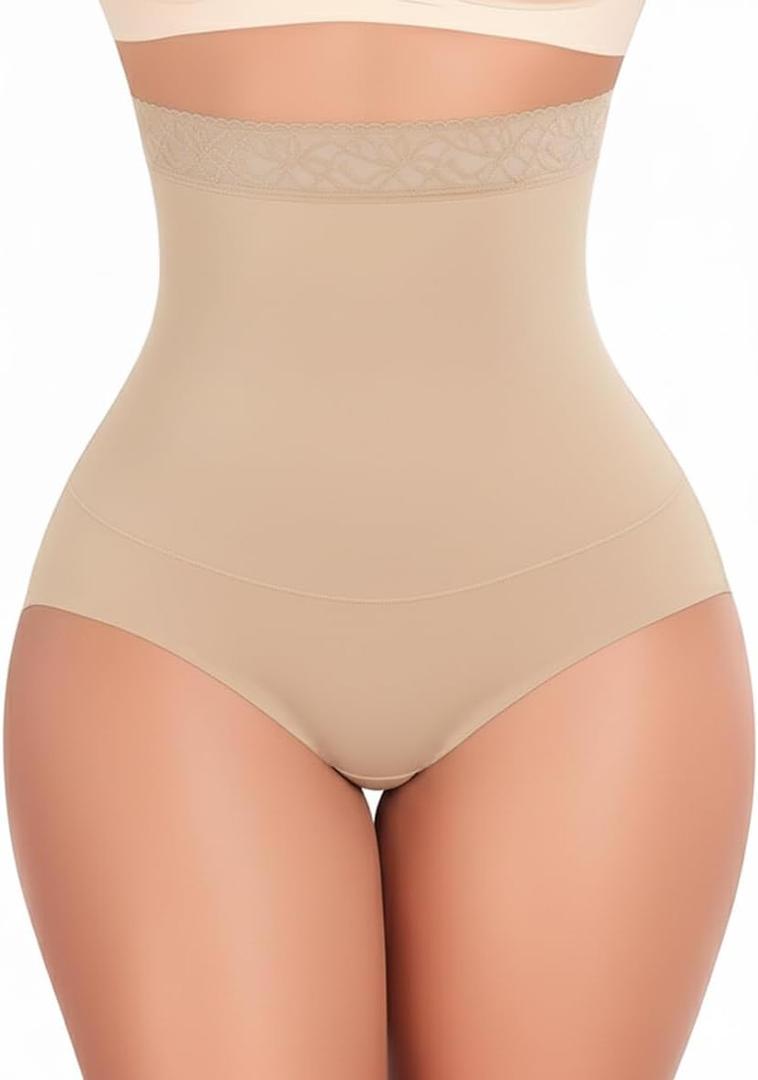 FINETOO Womens Tummy Control Shapewear Underwear High Waisted Seamless Panties Girdle Full Coverage Postpartum Briefs