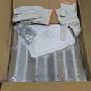 60 Inch Fire Pit Ring 5FT Galvanized Steel, 12" Raised Heavy Duty Wood Burning Fire Pits&Outdoor Fireplace, Heat Resistant Campfire Ring with Spark Guard, for Outdoor Backyard, Patio & Camping Use