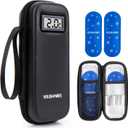 YOUSHARES Insulin Cooler Travel Case with Temperature Display - Refrigerated Medicine Cooling Bag with 2 TSA Approved Ice Pack, Medication Pen Diabetic Supplies Organizer for Trip and Daily