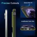 DEERLAMN Case for Google Pixel 10 Pro XL with Slide Camera Cover+Screen Protector(1 Pack), Rotated Ring Kickstand Military Grade Shockproof Protective Cover-Olive Green