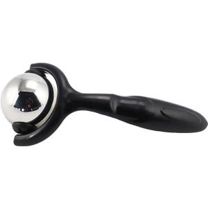 Roller Massage Ball - Ergonomic Handle Cold Warm Compression Temperature Keeper Stainless Steel Muscle Pain Relief Body Neck Shoulder Back Leg Calf Therapy Ice Heat Hot-Roller Stick