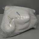 RESARE Waffle Bathroom Runner Rugs, Super Absorbent Bath Mat Non Slip Washable Quick Dry, Ultra Soft Quick Dry Boho Bath Rugs with Tassels for Hallway Bedroom Laundry Room, 2'x6'(24"x72"), White