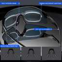 KAPVOE Polarized Cycling Glasses with 3 Interchangeable Lenses, MTB Biking Baseball Golf Sports Sunglasses for Men Women (Black Red)