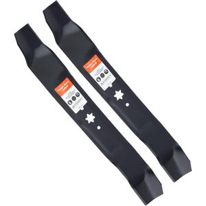 942-0616A 42 Inch Mulching Blades for Cub Cadet MTD Troy Bilt Bronco 42" Deck Lawm Mower Replace 742-0616A 742-0616 942-0616 742-04126 6 Point Star (2 Pack)