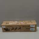 3FT Pre-Lit Artificial Norfolk Pine Christmas Tree  Realistic Potted Tree with 70 LED Lights & 8-Mode Battery Box, Pre-Assembled Faux Holiday Decor for Indoor Display