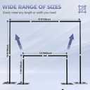 Heavy Duty Backdrop Stand, 10x10ft Adjustable Photo Background Support System Kit with Steel Base, Pipe and Drape Photography Back Drop Kit for Parties Video Studio Wedding