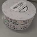 L LIKED Raffle Tickets Double Rolls 1000 Per Roll 50/53 Raffle Tickets for Events,Carnivals, Entry, Class Reward, Prizes(White)