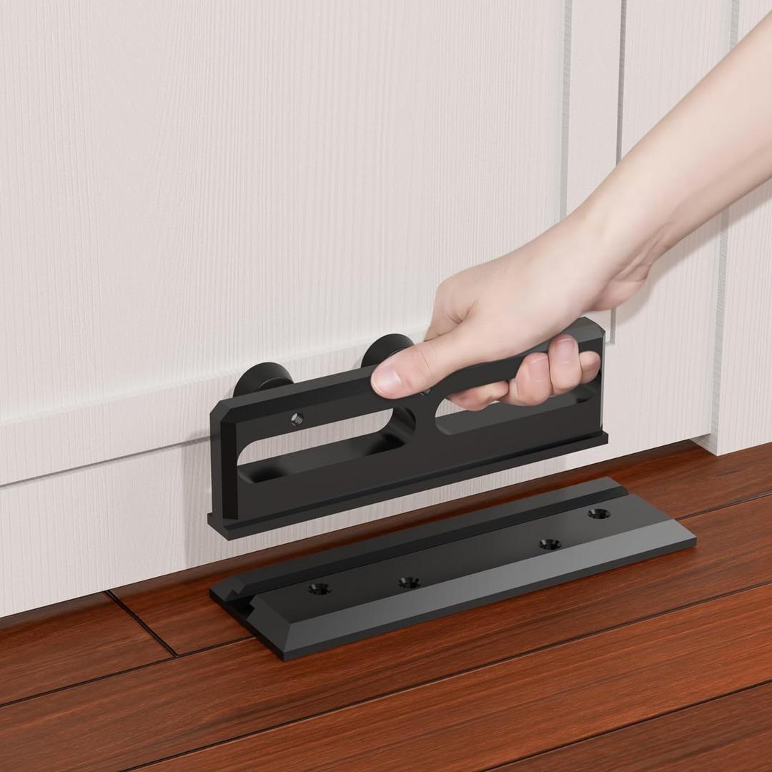 Door Security Bar, French Security Door Brace, Security Door Barricade, Withstands 3000 Lbs, Prevents Entry Burglaries Home Invasions (1PC)