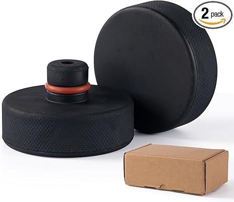 Edulnke Lifting Jack Pads Compatible with Tesla Model 3/S/X/Y, Upgrade Sturdy Rubber Lift Pucks, 20162026 Lift Pad with Protective Ring, Floor Adapters Protects Battery & Chassis