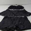 Summer Mae Women's Plus Size Tankini Cutout Two Piece SwimsuitColor Block Flowy Tummy Control 2025 Bathing Suits with Shorts Black, Size: 24 Plus