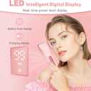 Electric Bikini Trimmer for Women-Dual Head Bikini for Women, IPX7 Waterproof Pubic Hair and Facial Hair Remover, Rechargeable Lady Trimmer for Underarm Body Leg Face