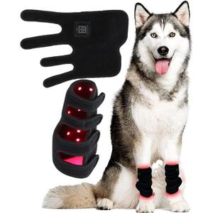 Red Light Therapy for Leg Belt, Wearable Infrared Light Therapy Devices, Wireless Design, 15-Minute Timer Auto Shutoff, for Dogs and Cats Pet Legs Care