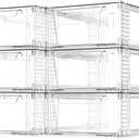 6 Pack Clear Stackable Storage Drawers, 3.95" H Easily Assemble Acrylic Organizer Bins - Multi-Use for Make up, Closet, Pantry, Bathroom, Medicine, Kitchen Cabinet & Undersink Organization