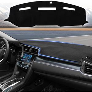 YYCKE Dash Cover Mat Custom Fit for 2009-2018 Dodge RAM 1500 2500 3500 Accessories Dashboard Pad Carpet Protector