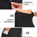 SANTINY Women's Fleece Lined Winter Leggings Water Resistant High Waisted Thermal Hiking Running Warm Pants Women Pockets (Gray, L)
