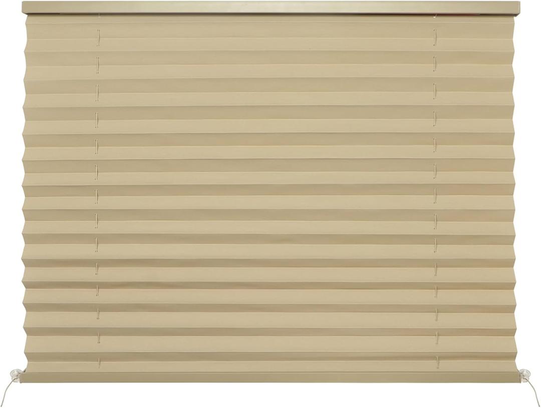 NOVINO RV Blinds for Camper Window,RV Window Shades Camper Blinds for Travel Trailer,Pleated Shade for Motorhome Motor Coach-26 W x 18" L