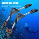 2pcs Diving Fin Strap, Universal Fin Replacement Strap with Quick Release Buckles Durable Heel Straps for Most Fins