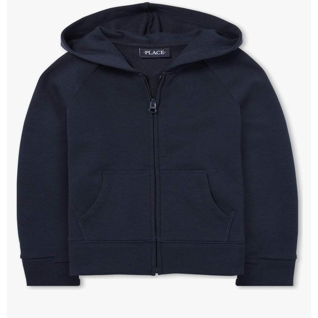 The Children's Place Uniform Fleece Zip Up Hoodie Size Large