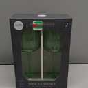 Core Home Wine Glass Set - Green, 2 pk / 14 oz