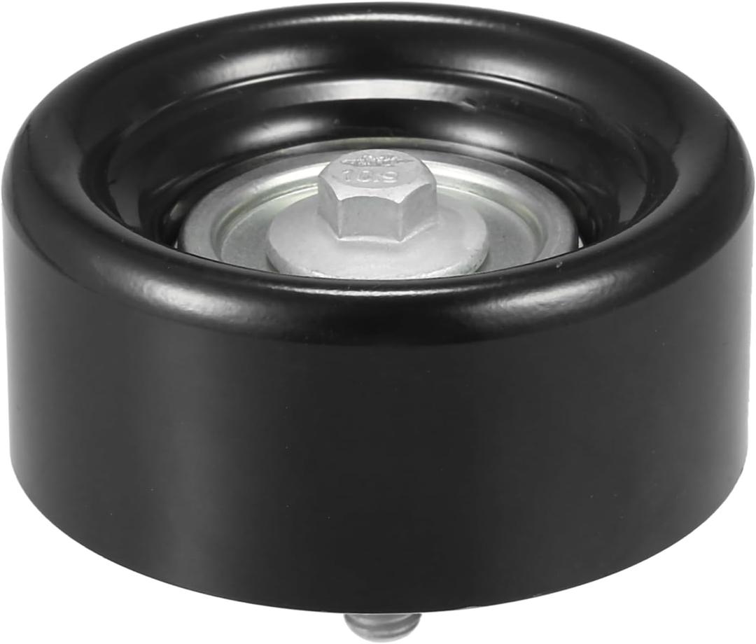 uxcell Drive Belt Tensioner Assembly Accessory Idler Pulley No.12605492 for Chevrolet Silverado 2500 HD Gas 2020-2023 Black Metal