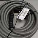 YAMATIC True 3/8" ID Pressure Washer Hose 50 FT, 4200 PSI, 250F Hot Water, Steel Braided Non-Marking Gray Rubber Hose, 360 Swivel 3/8" Quick Connect with M22 Adapters for Gas Power Washers