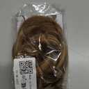 MY-LADY Messy Bun Hair Pieces Human Hair for Women Real Hairpiece Straight Scrunchies Tousled Updo Donut Chignon Ponytail Extension Medium Brown & Dark Blonde