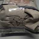 Pinch Pleated Drapes Linen Room Darkening Curtains 96 Inches Long for Bedroom, Taupe Black Out Floor to Ceiling Sound Dampening Double Layer Living Room Viral Windows Burg 2 Panels Set Burlywood Birch