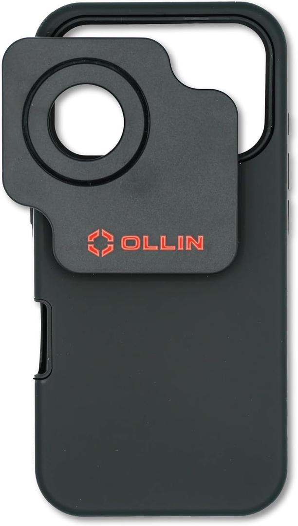 OLLIN Snapshot Snapcase Digiscoping Phone Case - Magnetic Self-Centering Technology, for Binoculars, Spotting Scopes, Hunting, Wildlife Photography, Compatible with Apple iPhone 17 Pro Max
