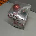 30Pcs Clear Christmas Tree Ball Ornaments Set, Multi-Size Plastic Balls Red Green White Colorful Variety Shatterproof Ornaments with Hanging Loops for Xmas Tree Decoration Home Holiday Party