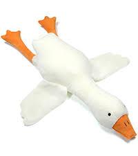CottonStar Goose Stuffed Animal 20 Inch Cute Duck Plush Toy, Goose Plush Soft Swan Hugging Pillow, Gift for Kids and Friends, White