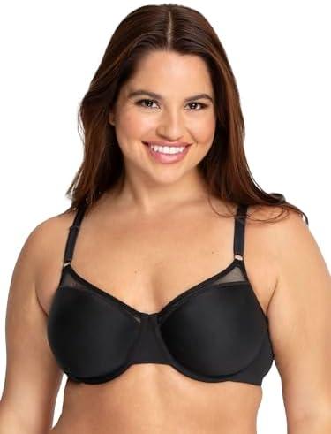 Fruit of the Loom Women's Smooth Spacer T-Shirt Bra -Breathable, Ultra-Soft, Flexible, and Invisible Under Tees, 34DD