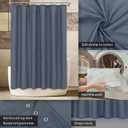 ALYVIA SPRING Extra Long Fabric Shower Curtain Liner Waterproof - 72" x 84", Soft & Lightweight XL Shower Curtain with 3 Magnets, Machine Washable - 72x84, Stone Blue