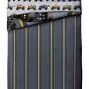 Jay franco Monster Jam MJ Life 5 Piece Full Bed Set-Includes Reversible Comforter&Sheet Set-Bedding Features Grave Digger, Max-D, Megalodon-Super Soft Microfiber-(Official Monster Jam Product)