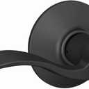 Schlage F10 ACC 622 Accent Door Lever, Hall & Closet Passage Lock, Matte Black