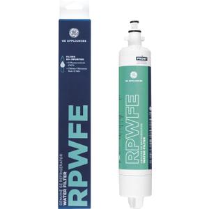 GE RPWFE Refrigerator Water Filter, Genuine Replacement Filter, Certified to Reduce Lead, Sulfur, and 50+ Other Impurities, Replace Every 6 Months for Best Results, Pack of 3