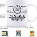 aiyaya 1920 Birthday Gifts for Women Men - 1920 Vintage 11 oz Coffee Mug - Great 1920 Birthday Gifts for Grandpa Grandma Dad Mom Friend Sister Brother Coworker