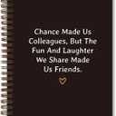 Farewell Gifts for Coworkers,Coworker Leaving Gifts for Women,Office Supplies Leadership Gifts,College Ruled Hardcover Spiral Notebook, 5.58.3