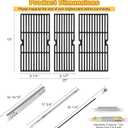 Grill Parts for Charbroil Performance 475 4 Burner 463347017 463377017 463342119 18" Grill Grates Burner Heat Plates for Char Broil 463335517 463376017 463377319 463275517 Gas Grill Replacement Parts