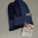 KitchenAid Beacon Two-Tone Non-Slip Mini Oven Mitt Set, Navy/Ink, 5.5"x8", 2 Piece