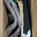 DUMOS 26 Inch Counter Height Bar Stools Set of 4, Modern Faux Leather High Barstools with Back and Metal Leg, Bar Chairs for Kitchen lsland, Brown