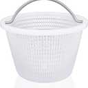 Pool Skimmer Basket with Steel Handle, Universal Replacement for Pentair Bermuda 516112 56112Z and Waterway Skimmer Basket 542-3240/542-3240B