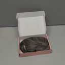 Flufymooz 100% Real Human Hair Toppers for Women, 10 Inch Clip in Human Hair Topper for Thinning Hair, 3603D Cover Clip in Bangs Natural Hairpiece -Silver Gray With Brown Mixed