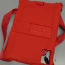 DETUOSI Okaysea 10.1 inch Silicone Tablet Case with Stylus Pen & Shoulder Strap, Moderness 10.1" Case, Soft Portable Protective Cover for QunyiCO 10.1, Azeyou Tab 6 10 inch, Red