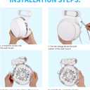Wall Mount Bracket fo Deco WiFi 7, Router Wall Holder for TP-Link BE23/BE25/BE3600/BE5000, Cord Management and Space Saving.Easy Installation to TP-Link WiFi 7 System(3Pack)