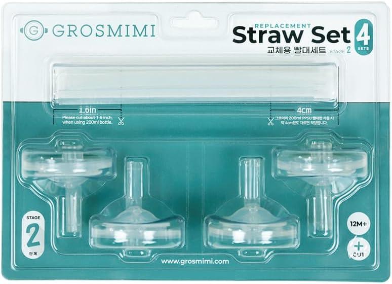 Grosmimi Replacements (Straw kit 4-counts, Stage2)