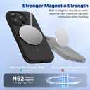 Miracase Magnetic for iPhone 16 Pro Case, [Soft Anti-Scratch Microfiber Lining], Compatible with MagSafe, Liquid Silicone Case Shockproof Drop Protection Phone Case for 16 Pro, Black