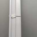 Cordless Light Filtering Mini Blind - 46 Inch Width, 72 Inch Length, 1" Slat Size - Pearl White - Cordless GII Morningstar Horizontal Windows Blinds for Interior by Achim Home Decor