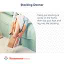 Sammons Preston Stocking Donner, Popular Design Features Foam Handles for Easy Grip & Smooth Baked Epoxy Finish for No Snags, Adaptive Dressing Aid Makes Applying Socks & Compression Stockings Simple